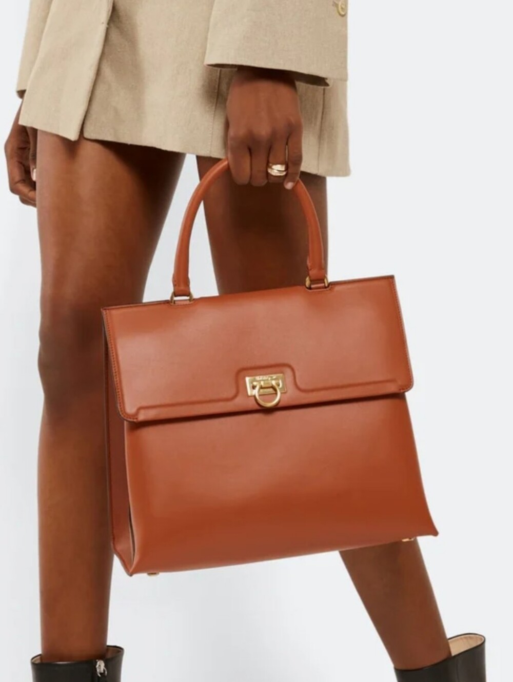 Ferragamo Trifolio Top Handle Bag